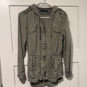 Women's Green Hooded Jacket